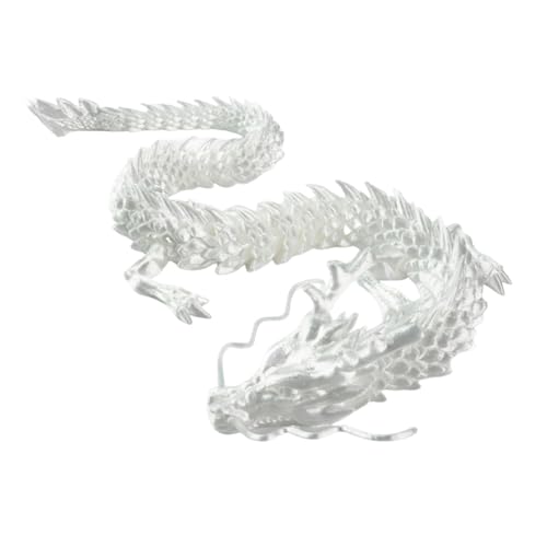 Otueidnsy Chinese Dragon Ornamenten, 60 cm, 3D-Gedrukte Draak voor Landschapsarchitectuur van Aquaria, C