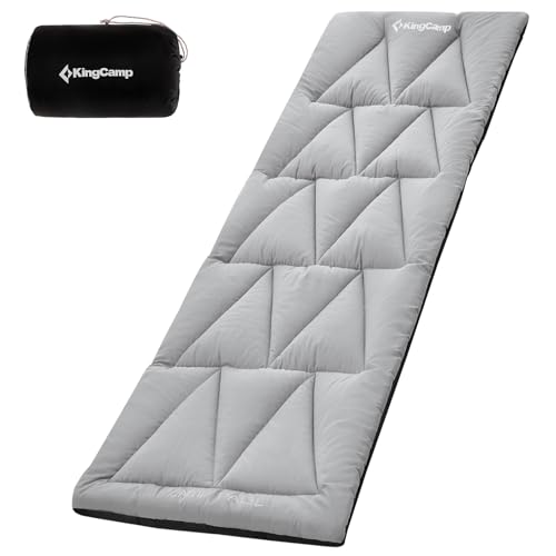 KingCamp Campingmatras, katoenen slaapmat, matras voor campingbed, met buitentas, binnen, zacht, warm, ultralicht, gemakkelijk mee te nemen, campingmat voor tenten, huizen