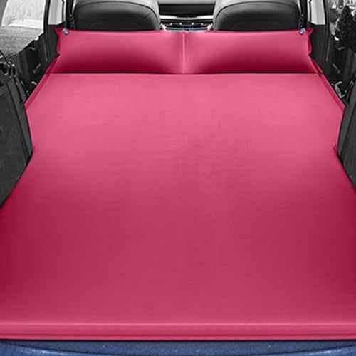 BORATO Auto Opblaasbaar Bed voor Audi A3 A4 A5 A6 A7 A8 S3 S4 S5 S6 S7 S8 RS4 RS5 RS6 RS7 RS8 TT,Opblaasbaar Matras Opblaasbaar Bed Camping Bed Kussen Draagbaar Slaapmatje,E-Red