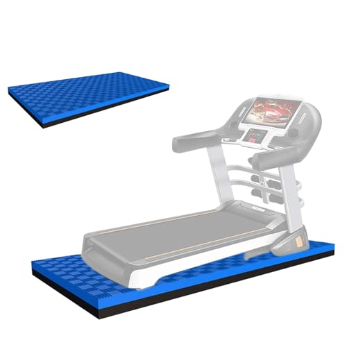 HJXGQJM Loopbandmat, trainingsapparatuurkussen, zwaar belastbare EVA-schuim trainingsvloermat, voor trainingsapparatuur, loopband, weerstandstrainer, gymvloeren, crosstrainers en andere fitnessapparatuur