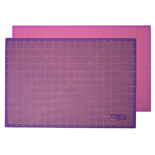 VictoR Snijmat Paars Roze 60x90cm 3-laags snijmat A1 Zelfherstellend Knutselonderlegger Snijonderlegger Snijmat Bureauonderlegger Bureaunaaionderlegger