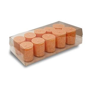 ONE GOODLIFE Geurkaarsen cadeauset kaarsen set als cadeau   10 stuks waskaarsen van stearine kleur oranje   aroma-kaarsen voor Kerstmis of voor aromatherapie   (oranje-vanille)