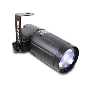 beamz PS6WB LED pinspot LED spot spotlight LED spotlight (8 ° stralingshoek, 6W longlife LED, incl. Beugel voor wand en plafond, wit licht) zwart