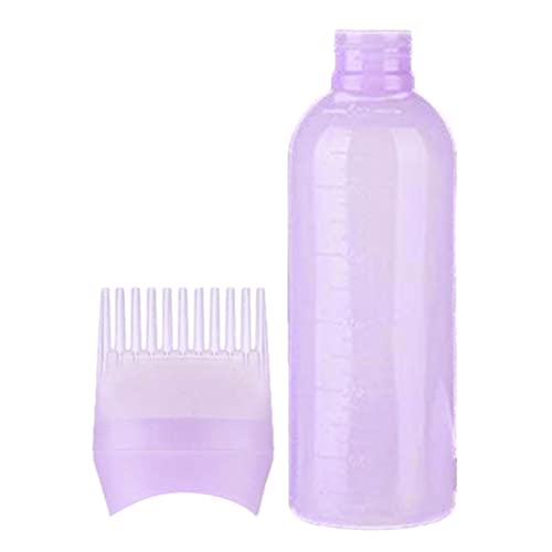 Bavokon Wortelkam Applicator Fles 4 Ounce 120ml Wortelkam Applicator Fles Voor Haarolie,Haarverf Applicator Borstel 1/3 Pcs Applicator Fles Voor Haar Wortelkam Kleur Applicator Fles Met Gegradueerde Schaal