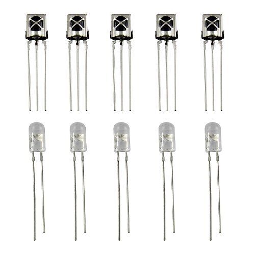 LAOMAO 5 paar infrarood diode LED infrarood diode lichtdioden LED IR emissie en ontvanger IR emissie en ontvanger