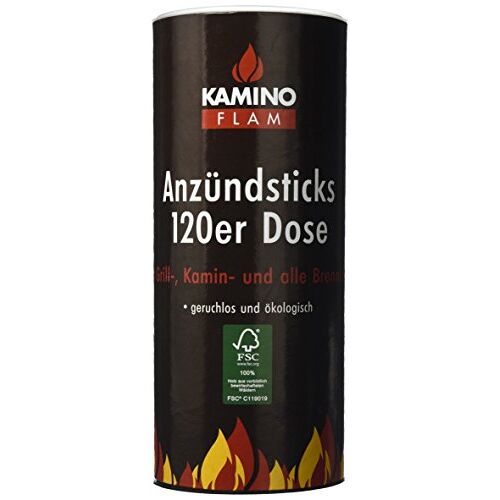 Kamino - Flam Kamino Flam aanmaakblokjes 120 aanmaakblokjes in een handig blikje aanmaakblokjes branden 5-6 minuten