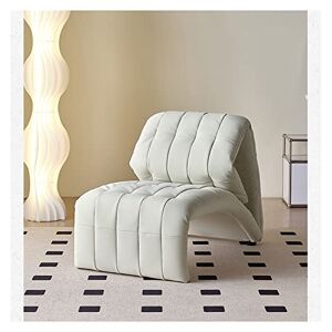 GRFIT Luie bank Single Sofa Sofa Chair Heteroseksueel Opvouwbare luie fauteuil Vrijetijdsstoel Zitten en liggen Dual-purpose Sofa Chair Vloerbank (Color : Blanc)