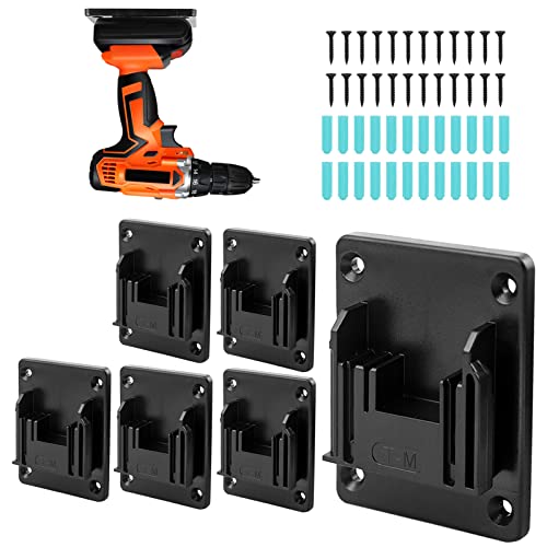 Auptiz 6 stks Elektrische Gereedschaphouder Power Machine Opbergrek,hangende muurbeugel voor accugereedschap,Hanger Elektrische Gereedschapshouder voor 18V Elektrisch