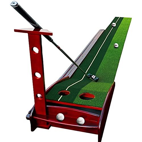 WJYLM Hout Golf Putting Mat Golf Putting Green Oefenmat Voor Thuiskantoor Binnen Buiten Draagbare Golf Oefenmat Golf Trainingsapparatuur 3.5M (3M)