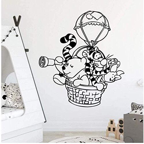 wodclockyui Winnie De Poeh Amerikaanse muur Stickers Home Decoratie Art Stickers 57X64Cm muurstickers binnen muur Stickers