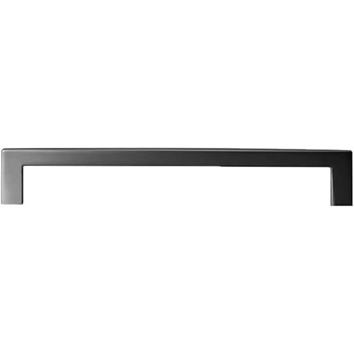 OURVER Zwarte Kast Trekt T Bar Handgrepen Keuken Vierkante Kast Handgrepen Mat Zwart Lade Kast Handvatten Lade Handgrepen (Color : Black, Size : 17 cm)