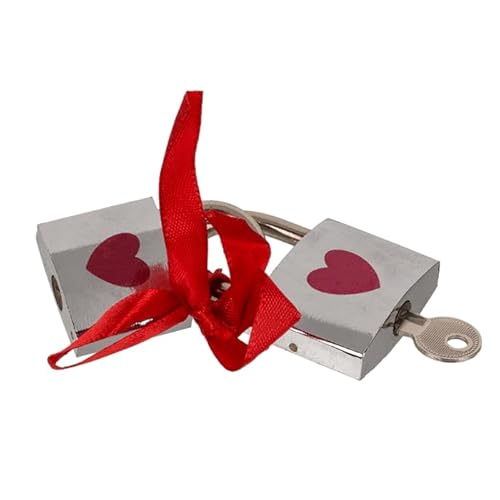 THE REPLICANT Set van 2 "Love Lock" hangsloten, geleverd met 1 sleutel