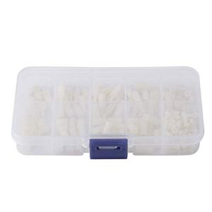 FTVOGUE 200 stuks M2.5 nylon mannelijk vrouwelijk hex standoff moederbord moeren assortiment set met kunststof doos