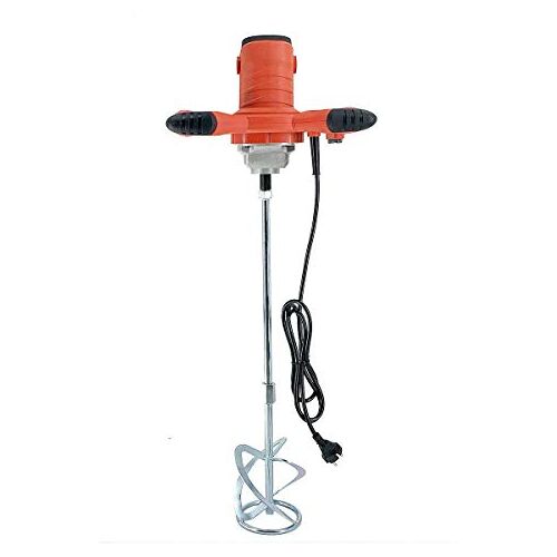 TABODD 2100 W, mortelroerder, 220 V, 800 tpm, 6 standen, handmixer, menger, roerapparaat, mortelroerder, betonroerder, mortelmixer, mortelroerder, betonroerder, rood