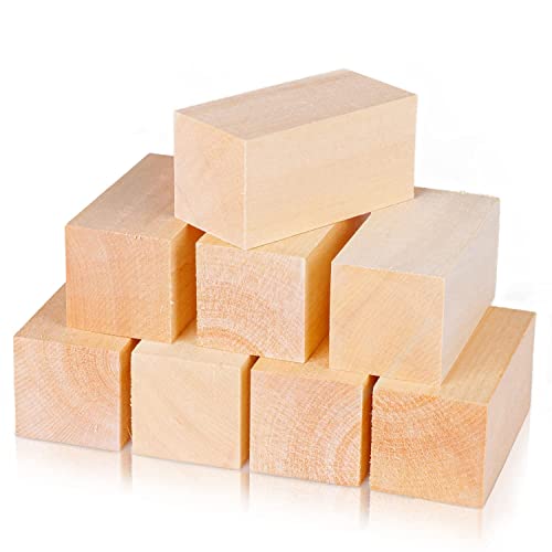 Tuccbay Basswood snijblokken 10 x 5 x 5 cm, houtsnijblokken voor volwassenen, beginners of experts