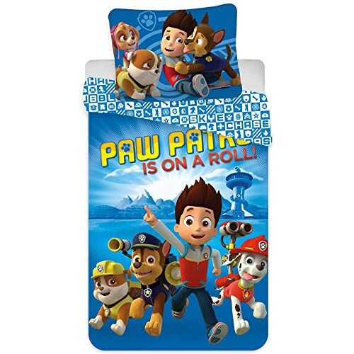 BrandMac ApS PAW Patrol Babybeddengoedset, 100 x 135 cm, 40 x 60 cm, klein kinderbeddengoed, beddengoed Ryder