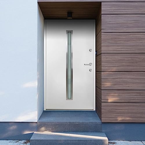 WOODEY Hardware Bouwmaterialen Deuren Home Deuren-Aluminium Voordeur Wit 110x207,5 cm