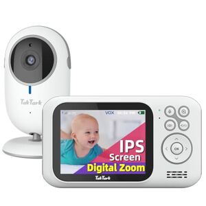 TakTark Babyfoon camera babyfoon video 3,2 inch lcd-babyfoon babycamera draadloze babycamera, babycamera, babycamera, bidirectionele communicatiebewaking, VOX, nachtzicht, digitale zoom