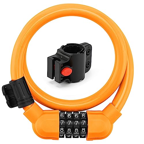 BAIRU Fiets Lock Kabel 4 Cijfers Resettable Combinatie Kabel Lock Fietsen Code Lock Kleine Beveiliging Fiets Lock Voor Mountainbike Bike Lock Kabel 4 Cijfers Resettable Combinatie Kabel Lock Fietsen Code