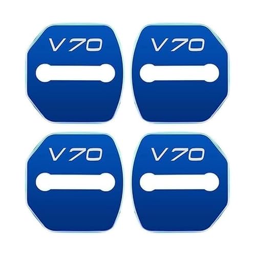 CUTSKY 4 Stuks Autodeurslotafdekkingen voor Volvo V70, Deurslotdecoratie Beschermhoes, Antiroest Deurslotafdekking, Autobeschermende Accessoires,E