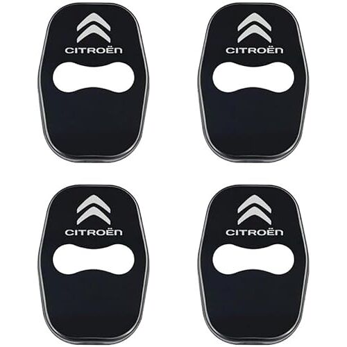 CUTSKY 4 Stuks Autodeurslotafdekkingen voor Citroen C1 C2 C3 C4 C5, Deurslotdecoratie Beschermhoes, Antiroest Deurslotafdekking, Autobeschermende Accessoires,D