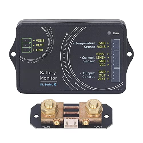 Oikabio Batterijmonitor, batterijcapaciteitstester, Bluetooth, ampèremeter, voltmeter, 100 A, 0-120 V, draadloze multimeter