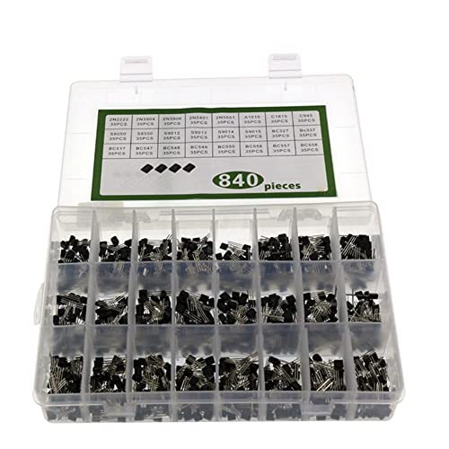 Rwedkd 840PCS TO-92 Diode Transistor Set Zwarte Diode Transistor Pak 24 Specificaties Transistor Kit