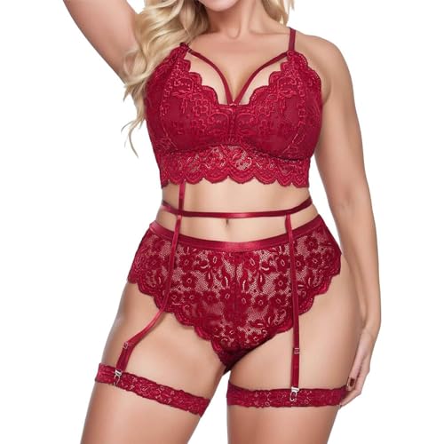 QIUXWJSX Sexy Lingerie & Kleding Sexy Lingerie Hoer Chic Lingerie Dames Bodysuit Dames Ondergoed Set Dames Tanga Set Vrouwen Tanga Onzichtbaar Lichaam Rugloos Sm Outfit Dames Sexy Kousen