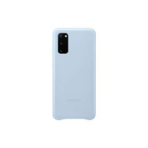 Samsung Lederen Smartphone Cover EF-VG980 voor Galaxy S20   S20 5G mobiele telefoon hoesje, echt leer, beschermhoesje, stootvast, premium, blauw