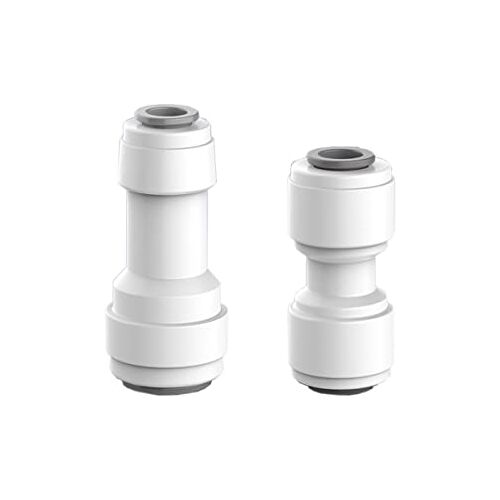 Qrity Connector 1/4" naar 1/4", 1/4" naar 3/8", rechte connector, connectoren, waterleidingadapter