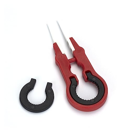 GYMCOR Pincetset V5 multifunctionele keramische pincethandvat Handig hulpmiddel DIY Keramiek Pincet voor knutselen (Size : RED)