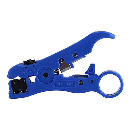 Telituny Draadstripper Tool-Rotary Coax Coaxkabel Cutter Stripper Strippen Tool voor RG59 RG6 RG7 RG11 Draad