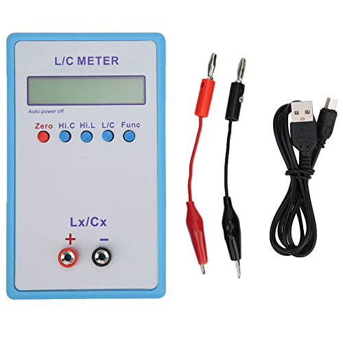 Fafeicy Inductantiecapaciteitsmeter, Handheld Capaciteit Multimeter L/C-Meter, Inductantiecapaciteitsmultimeter, Elektrische LC-200A ABS LCR-Multimeter