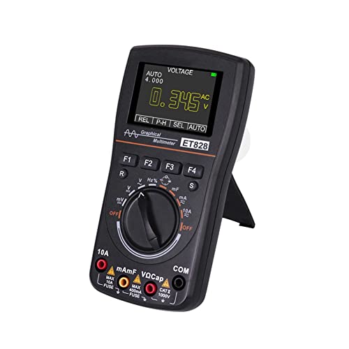 Whisskly ET828 oscilloscoop multimeter, 1 MHZ 2,5 MSPS oscilloscoop-samplesnelheid