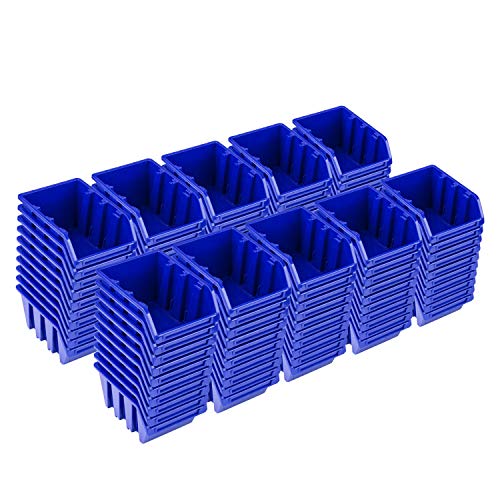 PAFEN Set 100 x stapelboxen NP4 blauw opbergdozen sorteerdozen