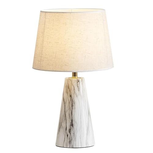 SEYFI Tafellampen, Tafellamp Modern Inktpatroon Linnenpenkap Bureaulamp Ijzerenp Lichaam Bedlamp Voor De Woonkamer Bedlamp