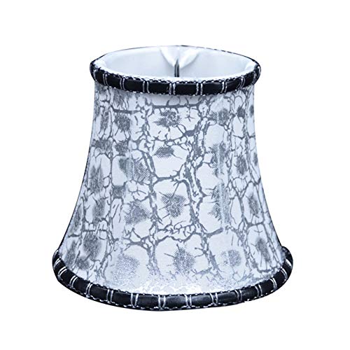 CWCQGH Lampenkap, Clip Bubble Doek Lampenkap, Kristallen Glazen Kaars Kroonluchter Wandlamp Lampenkap (E)