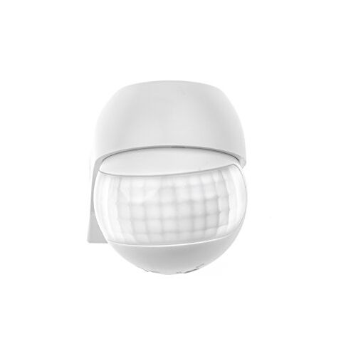 HUBER MOTION 3 Slim infrarood bewegingsmelder 180° binnen/buiten bewegingsmelder IP44 I 230V bewegingsmelder LED geschikt, horizontaal/verticaal instelbaar, wit