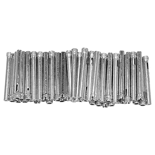 shanpu 50Pcs Diamond Coated Boor Set 6mm Diamond Tipped voor Tegel, Glas, Keramiek, Porselein, Marmer