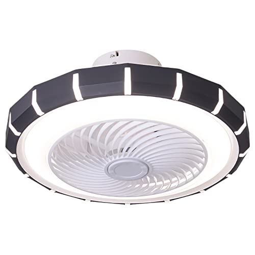 CXCUNAJG Plafondventilator Kind Plafondventilatoren Met Lichten Voor Slaapkamer Plafondventilatoren Metpen, Stil In Het Verlichten Van Moderne Plafondventilator Ventilator Lichtbaarbaar/Zwart