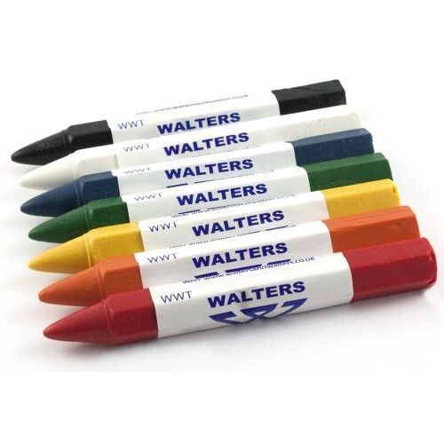 Walters & Walters Ltd Walters WWT hout en metaal waskrijtjes (doos 72, geel)