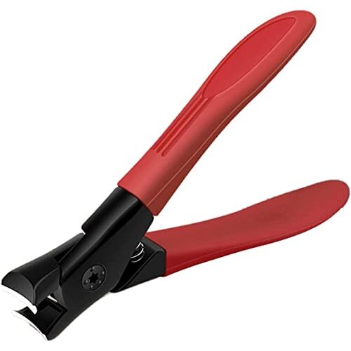 RZXBB Grote nagelknipper voor manicure, vingernagelknipper, manicure, nagelknipper voor dikke nagels, nagelknipper voor teennagels en vingernagels, rood