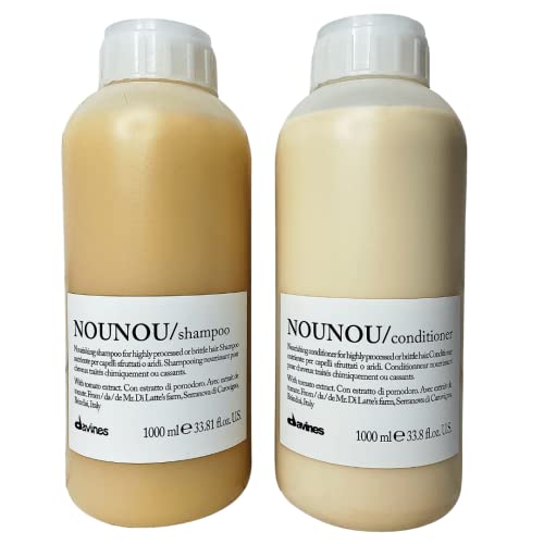 Davines Nounou Nourishing Illuminating Shampoo + 1000 ml conditioner (Combo Deal) (shampoo en haarspoelingssets)