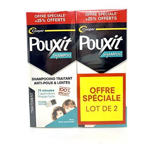 Pouxit Shampoo tegen luizen en nissen, 2 x 250 ml