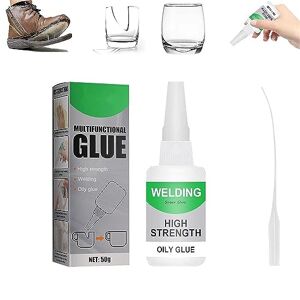 HELVES Jue Fish Glue,Welding High-Strength Oily Glue Powerful Universal Glue,Fast Drying Powerful Universal Welding Glue for Everything,Strong Adhesion,Repairs Last Long Time (50g)