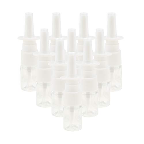 Harilla 10 Stuks 5 Ml Mini Plastic Neussprayflessen Fijne Nevelspuitpomp, Doorzichtig