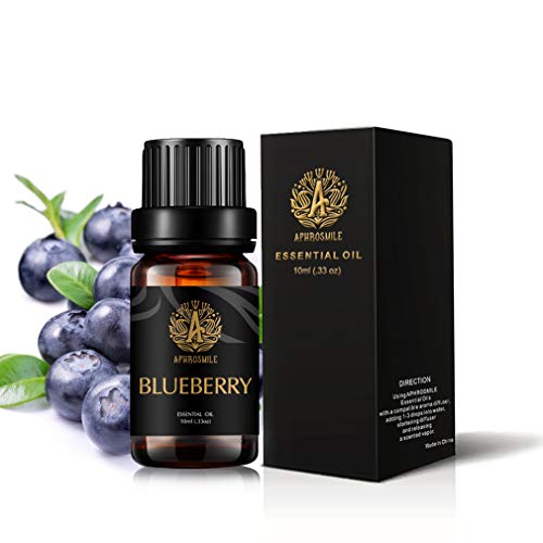 Aphrosmile Aromatherapie bosbessen etherische olie voor diffuser, 100% pure etherische olie bosbessen voor luchtbevochtiger, bosbessen etherische olie voor thuis, 10ml aromatherapie bosbessenolie voor zeep maken