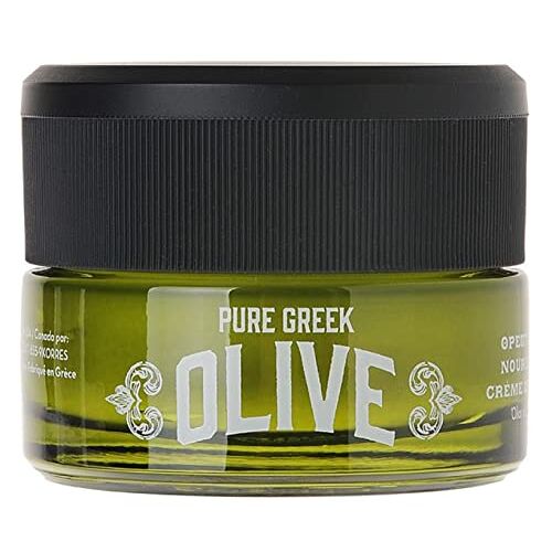 KORRES Olive vochtinbrengende nachtcrème met olijfbladextract, voor alle huidtypes, dermatologisch getest, 40 ml