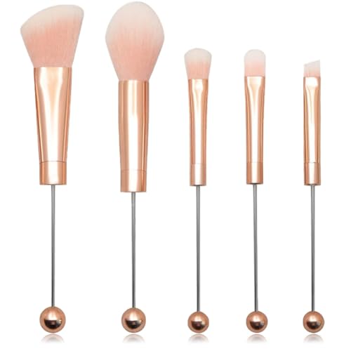 camister 5 stuks make-upkwasten met parels, doe-het-zelf make-up-cosmetica-kwastenset, kralenkwasten voor doe-het-zelf