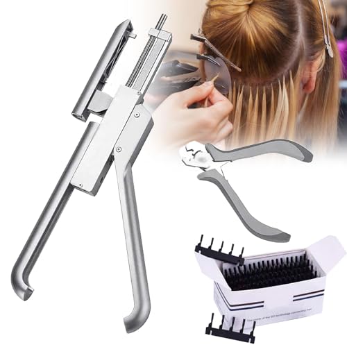 YEHOZZ Hair Extensions Machine, Pre Bonded 6d Tip Hair Extensions, Hair Extensions Tool Kit Met Remover Tool, 6d Hair Extension Machine Voor Salon, 20 Minuten Voor Een Vol Hoofd